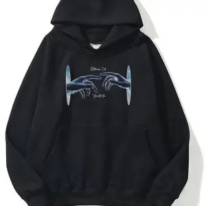 Unisex Between Us Sweatshirt Hoodie Siyah