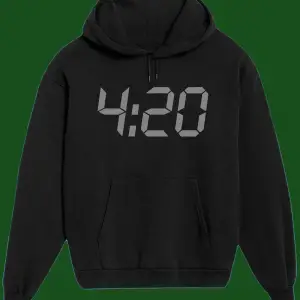 Unisex Beyaz 4.20 Baskılı Sweatshirt