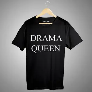 Unisex Beyaz Drama Queen Tişört