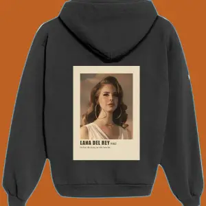 Unisex Beyaz Lana Del Rey Sırt Baskılı Sweatshirt