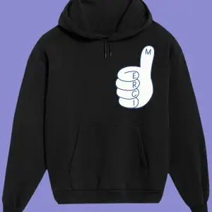 Unisex Beyaz Merci Baskılı Sweatshirt