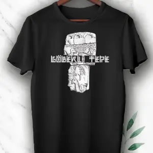 Unısex Beyaz Mitoloji Göbeklitepe Baskılı Tişört