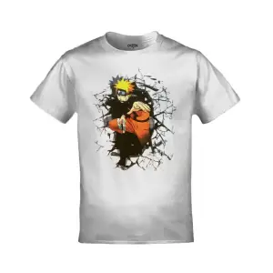 Unisex Beyaz Naruto Baskılı