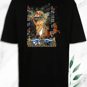 Unisex Beyaz Oversize Antik Mısır Egypt Baskılı Tişört