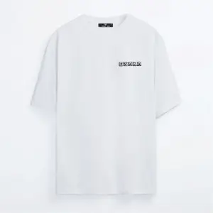 Unisex Beyaz Oversize T-shirt Baskılı Osaka Tişört