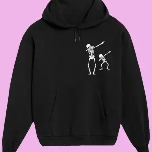 Unisex Beyaz Skull Sırt Baskılı Sweatshirt