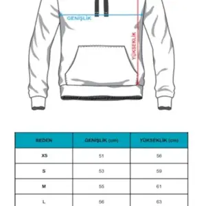 Unisex Beyaz Slim Fit Iç Komple Şardonlu Kapüşonlu Sweatshirt