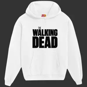 Unisex Beyaz The Walking Dead Baskılı Sweatshirt