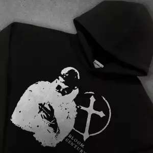 Unisex Bloom Silüet Sweatshirt Siyah