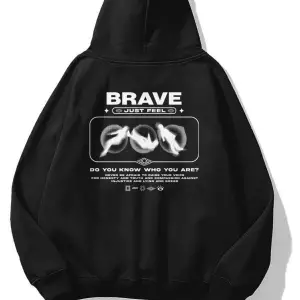 Unisex Brave Sweatshirt Siyah