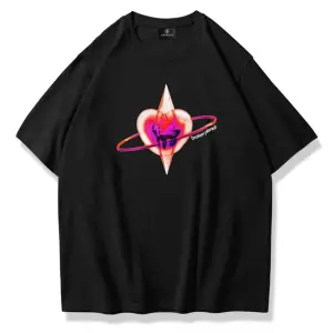 Unisex Broken Planet Tshirt Siyah