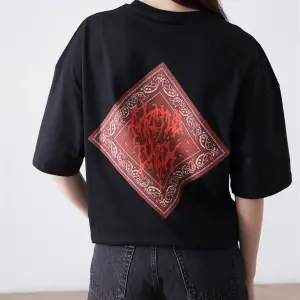 Unisex Cactus Jack Bandana Siyah Tshirt