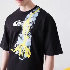 Unisex Cactus Trails Siyah Tshirt