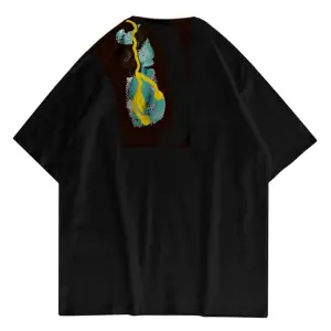 Unisex Cactus Trails Siyah Tshirt