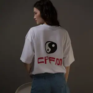 Unisex Cdg Im Ok! Cpfm Beyaz Tshirt