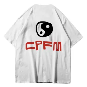 Unisex Cdg Im Ok! Cpfm Beyaz Tshirt