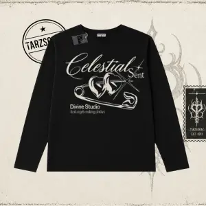 Unisex Celestial Sent Biskilet Yaka  Long Sleeve Beyaz