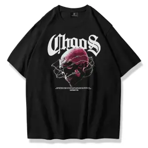 Unisex Chaos Tshirt Siyah
