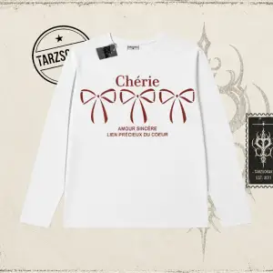 Unisex Cherie Biskilet Yaka  Long Sleeve Beyaz