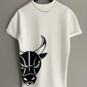 Unisex Chicago Özel Baskılı Oversize Penye T-shirt