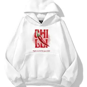 Unisex Chilli too Hot For Your Taste Sweatshirt Beyaz
