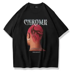 Unisex Chrome Tshirt Siyah