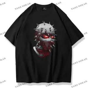 Unisex Çivili Maske Tshirt