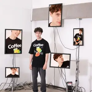 Unisex Coffee Siyah Tshirt