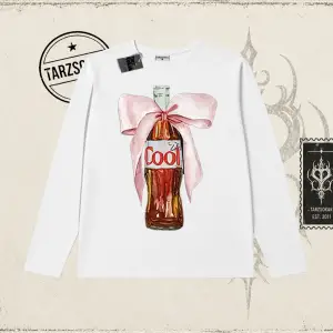 Unisex Diet Cool Biskilet Yaka  Long Sleeve Beyaz