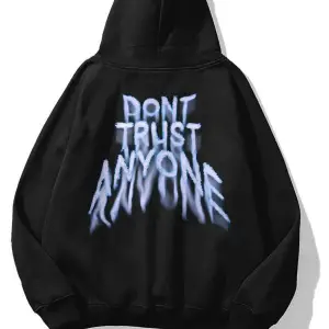 Unisex Dont Trust Anyone Sweatshirt Hoodie Siyah