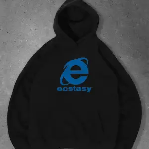 Unisex Ecstasy Explorer Sweatshirt Siyah