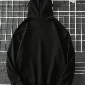 Unisex Emoji Özel Baskılı Kapüşonlu Oversize Sweatshirt Siyah