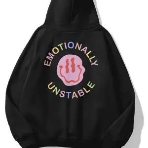 Unisex Emotionally Sweatshirt Siyah