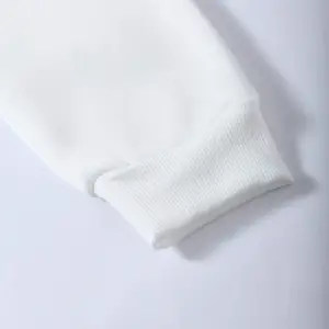 Unisex Erkek/Kadın BB Renkli Özel Baskılı Oversize Kapüşonlu Sweatshirt Beyaz