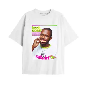 Unisex Erkek Kadın Blond Frank Ocean Beyaz T-SHIRT
