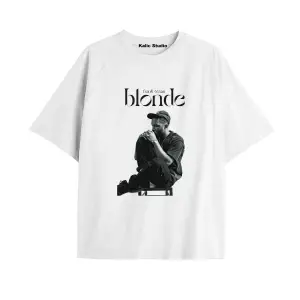 Unisex Erkek Kadın Blond Frank Ocean Beyaz T-SHIRT
