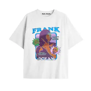Unisex Erkek Kadın Blond Frank Ocean Beyaz T-SHIRT