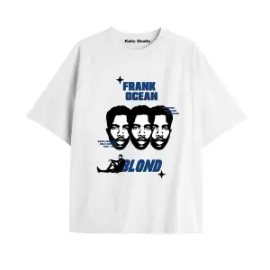 Unisex Erkek Kadın Blond Frank Ocean Beyaz T-SHIRT