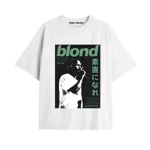 Unisex Erkek Kadın Blond Frank Ocean Beyaz T-SHIRT