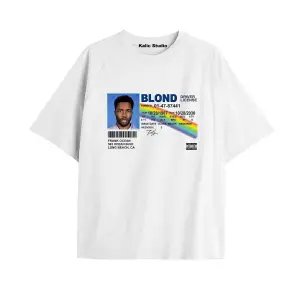 Unisex Erkek Kadın Blond Frank Ocean Beyaz T-SHIRT