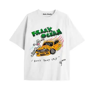 Unisex Erkek Kadın Blond Frank Ocean Beyaz T-SHIRT