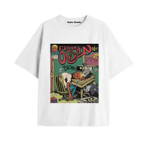 Unisex Erkek Kadın Blond Frank Ocean Beyaz T-SHIRT