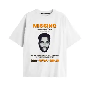 Unisex Erkek Kadın Blond Frank Ocean Beyaz T-SHIRT