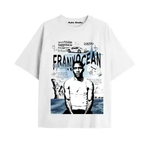 Unisex Erkek Kadın Blond Frank Ocean Beyaz T-SHIRT