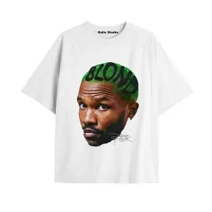 Unisex Erkek Kadın Blond Frank Ocean Beyaz T-SHIRT