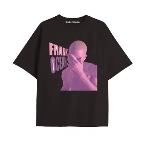 Unisex Erkek Kadın Blond Frank Ocean Siyah T-SHIRT