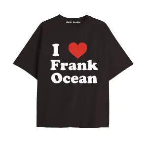 Unisex Erkek Kadın Blond Frank Ocean Siyah T-SHIRT