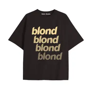 Unisex Erkek Kadın Blond Frank Ocean Siyah T-SHIRT