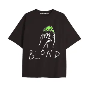 Unisex Erkek Kadın Blond Frank Ocean Siyah T-SHIRT