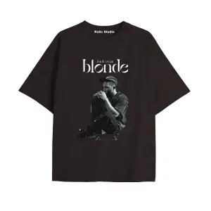 Unisex Erkek Kadın Blond Frank Ocean Siyah T-SHIRT